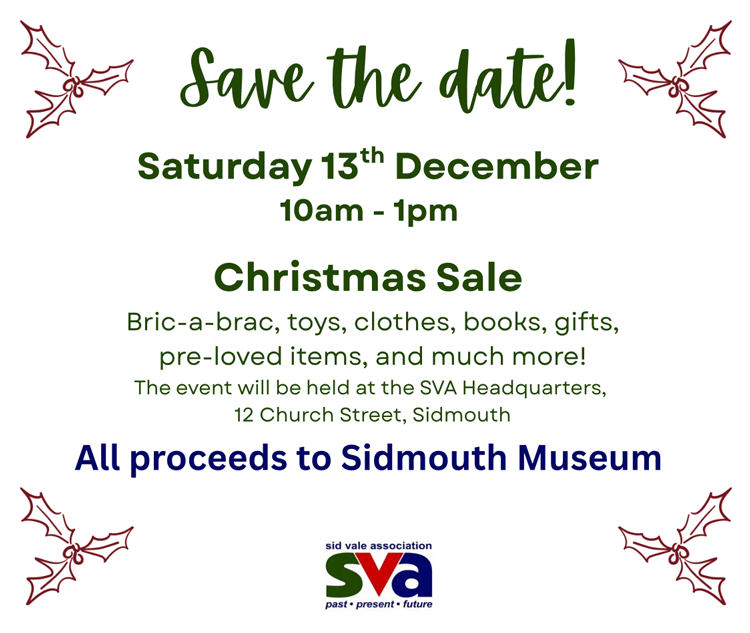 Museum Xmas sale Dec 13th 2025